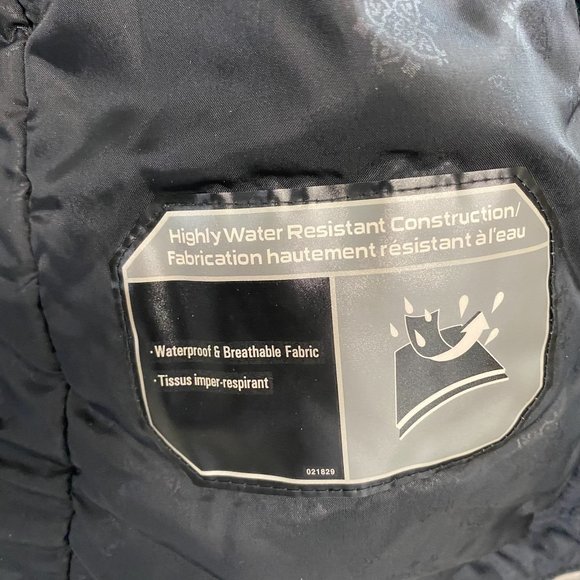 Columbia Ski Jacket Womens XL Black White Full Zip Gold Lined (READ) - Picture 9 of 16